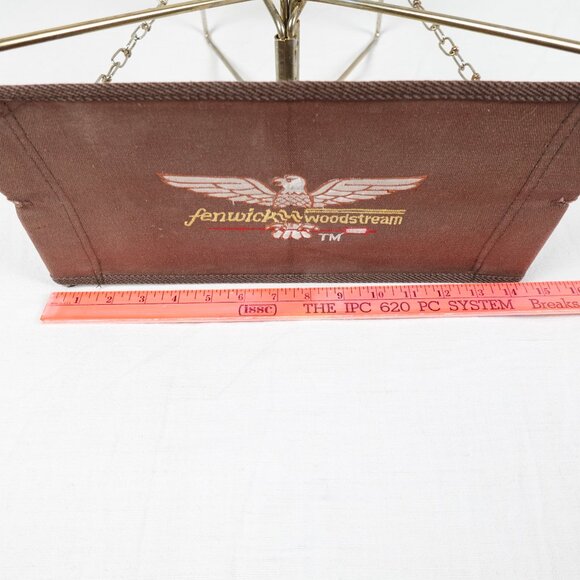 Vintage 80s Fenwick Woodstream Folding Fishing Camping Hunting Stool Outdoor - Picture 11 of 13